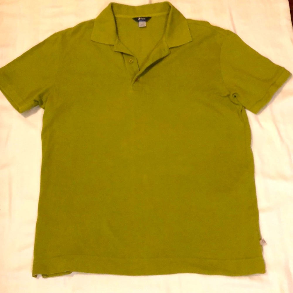 MEC MENS MEDIUM COTTON POLO/GOLF SHORT SLEEVE LEAF GREEN #098